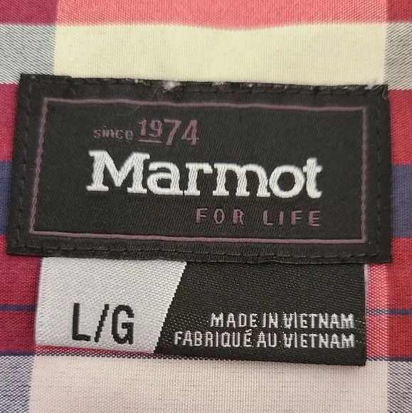 NEW! MARMOT Short Sleeves Plaid Shirt - Picture 9 of 10